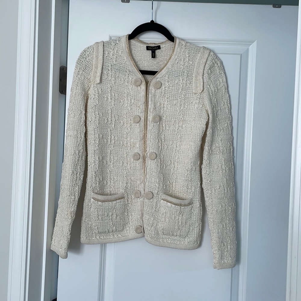 Escada jacket XS. Worn once paid $1200
